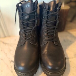 Highway 21 Black RPM Riding Lace up Leather boot 100% waterproof lining Size 12
